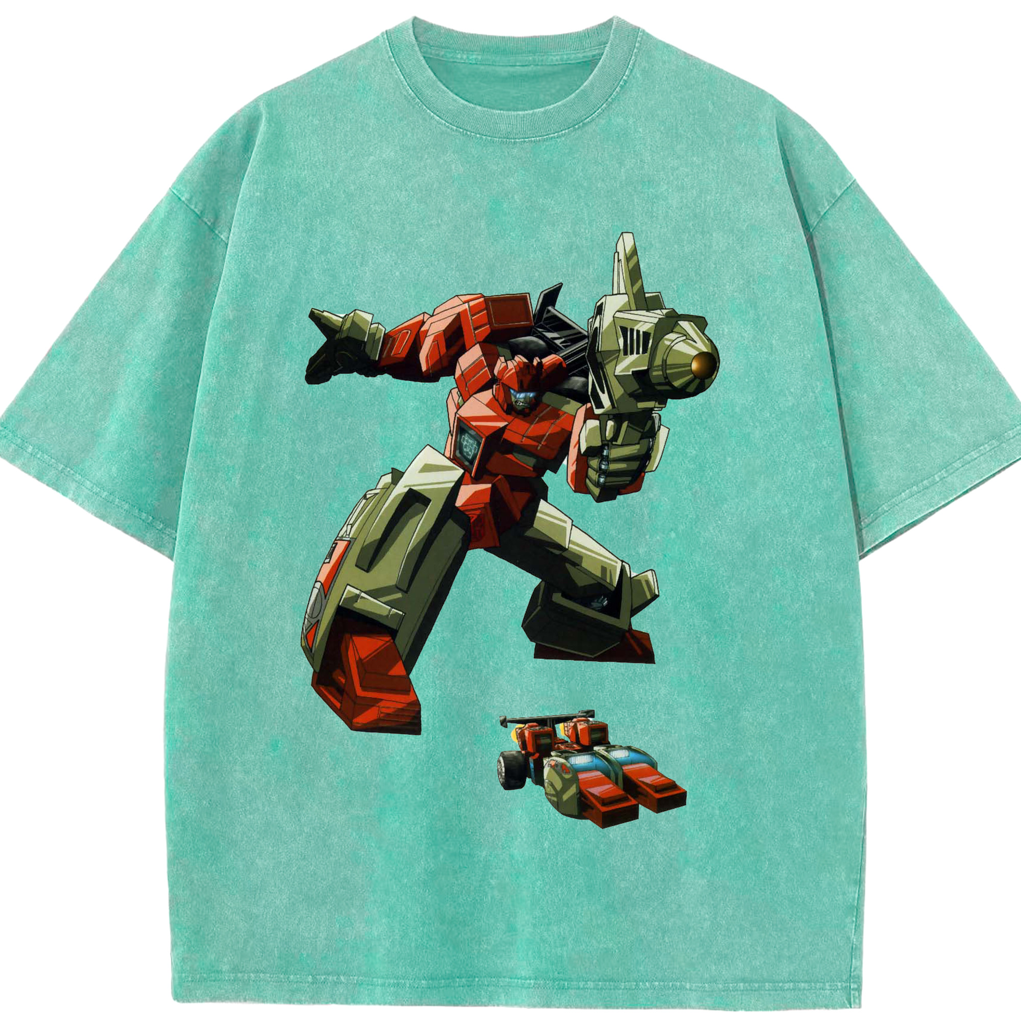 （画像用）  綿100% ヴィンテージ風 半袖Tシャツ（フロントプリント）